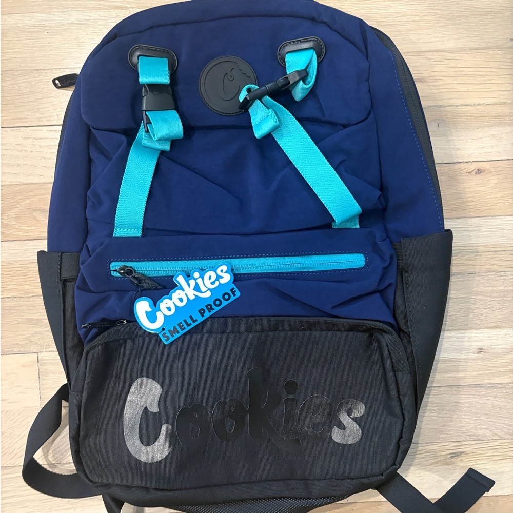 Cookies Smell Proof Backpack Navy Blue Black NWT